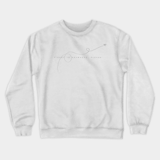 Ticket to anywhere please illustration black Crewneck Sweatshirt